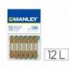 Lapices cera blanda Manley caja 12 unidades color tierra sombra tostado
