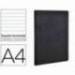 Libreta Clarefontaine negro A4 tapa cartulina rayado horizontal 96 hojas