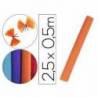 Papel crespon Liderpapel rollo de 50 cm x 2,5 m 85g/m2 color naranja