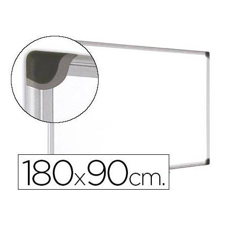 Pizarra Blanca Vitrificada Magnetica marco de aluminio 180x90 Bi-Office