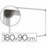 Pizarra Blanca Vitrificada Magnetica marco de aluminio 180x90 Bi-Office