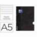 Libreta Escolar Oxford Openflex A5 48 hojas Rayado horizontal. Color negro