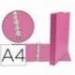 Carpeta Liderpapel 4 anillas 25mm A4 Fucsia