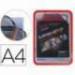 Marco Tarifold Din A4 magnetico rojo pack de 2