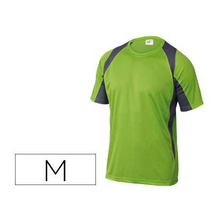 Camiseta manga corta DeltaPlus verde talla M