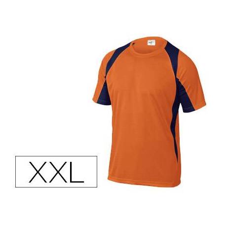 Camiseta manga corta Deltaplus color Naranja Talla XXL