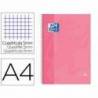 Cuaderno Oxford A4 Rosa Dulce Tapa Extradura 80 hojas Cuadrícula 5 mm