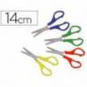 Tijera escolar Liderpapel Acero inoxidable punta redondeada 14cm