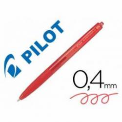 Boligrafo Pilot Super Grip G Rojo 0,4mm retráctil