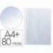 Funda Multitaladro Q-Connect A4+ 80 MC Cristal 10 uds