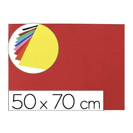 Goma eva Ondulada Liderpapel 50x70 cm Rojo
