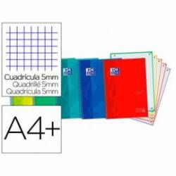 Cuaderno Oxford Ebook 5 A4+ Colores Surtidos Tapa Extradura Cuadricula 5 mm