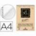 Bloc Dibujo Kraft Canson XL DIN A4 60 hojas 90 gr Verdujado Microperforado Espiral Rayado