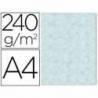 Papel Pergamino Liderpapel DIN A4 240g/m2 Azul Pack de 10 Hojas Con Bordes