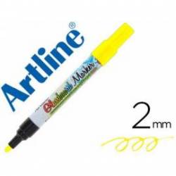Rotulador Artline Glassboard Marker Especial color Amarillo Fluor para pizarra de cristal