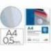 Tapa de Encuadernacion Polipropileno Liderpapel DIN A4 incolor translucidas 0.5mm pack 100 uds