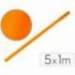 Bobina Papel Kraft Liderpapel 65 g/m² 5x1 m Naranja