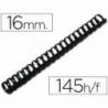 Canutillo plastico Q-connect Redondo 16 MM Negro