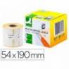 Etiqueta Adhesiva Q-Connect KF 18543 Compatible Dymo 54x190 mm Caja 110 uds