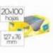 Bloc Quita y Pon Post-It ® Super Sticky 76x127 mm Amarillo Canario
