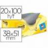 Bloc Quita y Pon Post-It ® Super Sticky 38x51 mm Amarillo Canario