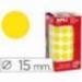 Gomets Apli circulares amarillos 15mm