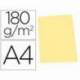 Subcarpeta cartulina Gio Din A4 amarillo pastel 180 g/m2