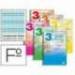 Bloc espiral marca liderpapel folio pautaguia tapa extradura 80h 80 g cuadriculado pautado 3 mm con margen colores surtidos