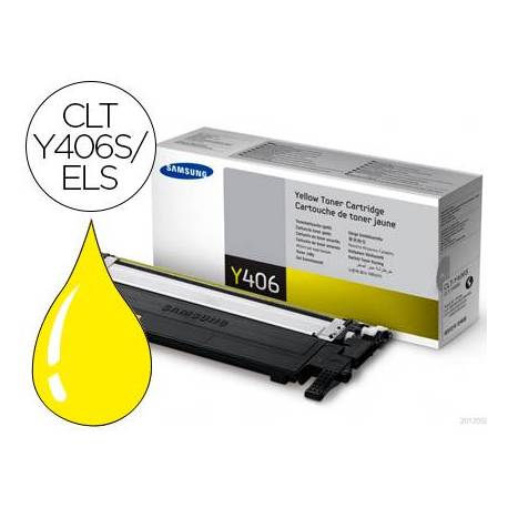 Toner Samsung CLT-Y406S/ELS Amarillo Impresora CLP-365
