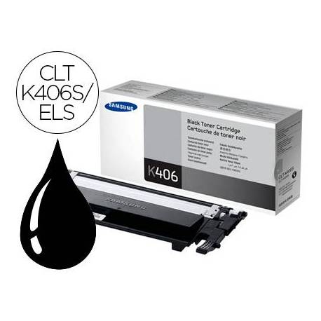 Toner Samsung CLT-K406S/ELS Negro Impresora CLP-365