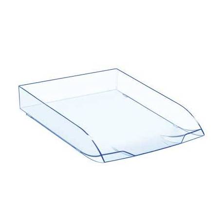 Bandeja sobremesa Cep confort ice blue plastico transparente 370x270x61 mm celeste