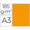 Cartulina Guarro din a3 color naranja mandarina 185 gr paquete de 50 hojas