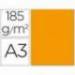 Cartulina Guarro din a3 color naranja mandarina 185 gr paquete de 50 hojas