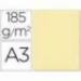 Cartulina Guarro din a3 color crema 185 gr paquete 50 hojas