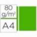 Papel color Liderpapel verde intenso a4 80 g/m2 100 hojas