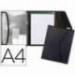 Portadocumentos Carpeta Beautone Negro Velcro A4