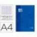 Bloc espiral Oxford Din A-4 extradura 80 hojas microperforado azul