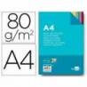 Papel color Liderpapel A4 80 g/m2 pack 100 hojas 25 Colores Surtidos