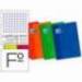Bloc espiral Oxford cartoncillo folio cuadricula 4mm 80 hojas