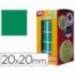 Gomets Apli cuadrados color verde 20x20mm