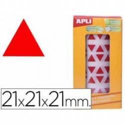 Gomets Apli triangulares Rojos 21x21x21mm