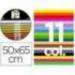 Cartulina guarro 50x65 contenido "b" 25 hojas x 11 colores 185grs