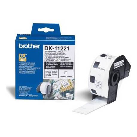 Etiqueta brother dk-11221 23x23 mm 1000 etq para impresoras QL