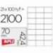 Etiquetas Adhesivas Apli 70 x 42,4 mm