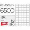 Etiquetas Adhesivas Apli 38 x 21,2 mm
