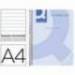 Cuaderno espiral Q-Connect Din A4 micro tapa plastico 80h 70g horizontal sin bandas 4 taladros color azul