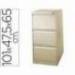 Archivador carpetas colgantes 3 cajones beige claro