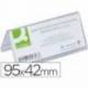 Identificador sobremesa Q-Connect metacrilato 95x42 mm ref.5730.