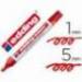 Rotulador Permanente Edding 3300 Color Rojo Punta Biselada