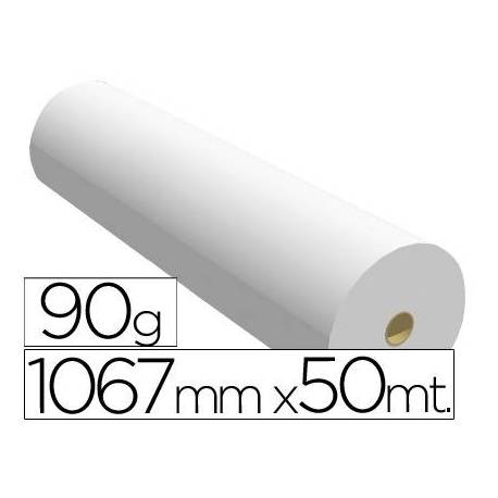 Papel reprografia Plotter 90 g/m2, 1067 mm x 50 m.